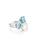 925 Rock Candy Three-Stone Ring in Harmony