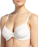 Roselia 3-Part Lace Underwire Bra, Milk