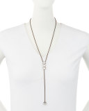 Dylan Crystal Lariat Necklace