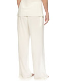 Opal Drawstring Silk Lounge Pants