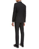 Satin-Collar Two-Piece Tuxedo, Black