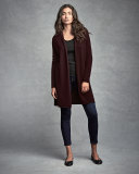Long Cashmere Duster Cardigan 