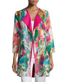 Watercolor Crinkled Reversible Jacket 