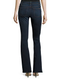 Boot-Cut Denim Jeans, Midnight