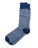 Herringbone & Heather Crew Socks