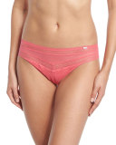 Festivité Lace Brazilian Bikini Briefs, Bright Pink