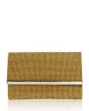 Guilia Fully Beaded Clutch Bag, Champagne Gold