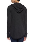 Zip-Front Jersey Hoodie 