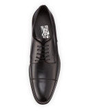 Rand Calfskin Lace-Up Shoe, Black