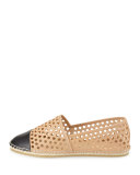 Mara Perforated Espadrille Flat