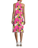 Wailua Floral Dress w/ Bow Detail, Multi