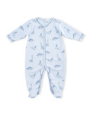Dino Daze Printed Footie Pajamas, Blue, Size Newborn-12 Months