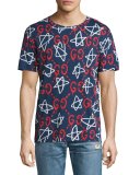 GucciGhost Star T-Shirt, Navy