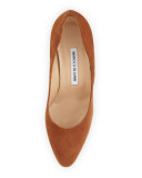 Tuccio Suede 90mm Pump, Cinnamon