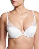Présage Lace Push-Up Bra, Milk