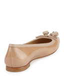 Tulipbow Patent Ballerina Flat, Adobe
