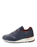 997 Bespoke Leather Sneaker, Blue/Brown