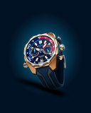 47mm ProDiver Chronograph Watch with Rubber Strap, Navy/Rose Gold