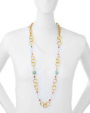 Joy Gold-Plated Turquoise Chain Necklace, 42"L