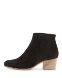 Haider Suede Bootie, Black