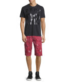 Dirty-Effect Cargo Shorts