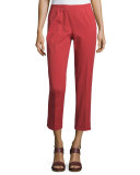 Bleecker Cropped Pants, Red Rock