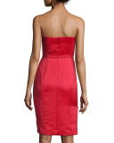 Marta Strapless Duchess Satin Dress
