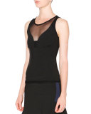 Sleeveless Racerback Top, Black