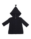 Hooded Cable-Knit Jacket, Size 3-18 Months