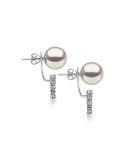 Pearl & Diamond Jacket Earrings