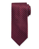 Neat Square Printed Silk Tie