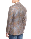 Long-Sleeve Pique Sport Shirt, White