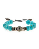 New World Tahitian Pearl & Magnesite Bracelet w/Diamonds