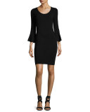 Samara Bell-Sleeve Mini Sweaterdress