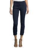 Field Cropped Chambray Cargo Pants, Indigo