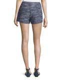 Merci Tweed Shorts, Blue