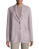 Kelsey Two-Button Jacket, Rose