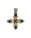 Blue Lapis Cross Pendant