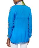 Vanessa Georgette Embroidered Tunic