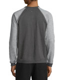 Colorblock Raglan-Sleeve Shirt, Pewter