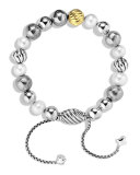 Spiritual Bead Bracelet, Pearl, 8mm
