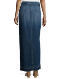 The Sally Denim Button-Front Maxi Skirt, Loved