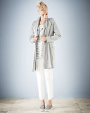 Striped Long Cotton Shell