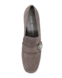 Dundee Suede Loafer Pump, Londra