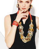 Horn Link Coral Necklace