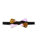 Hamish Feather Bow Tie, Lavender