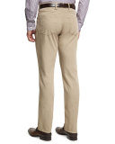 Five-Pocket Chino Pants, Medium Beige