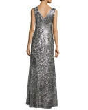 Evie Beaded Column Gown