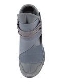 Qasa Men's High-Top Trainer Sneaker, Gray