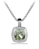 Albion Pendant with Prasiolite and Diamonds